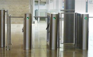 Intelligent Security and Fire turnstile installations
